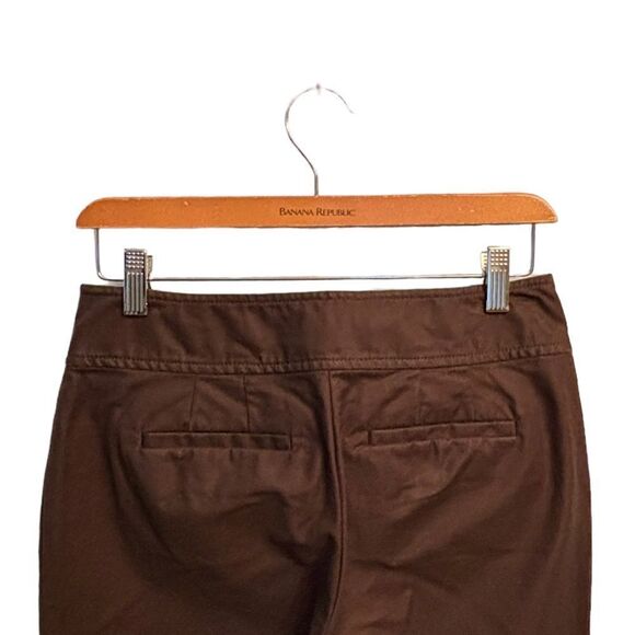 Ann Taylor Brown Margo Curvy Straight Leg Capri Pants Size 2 10 0337 - Picture 8 of 8